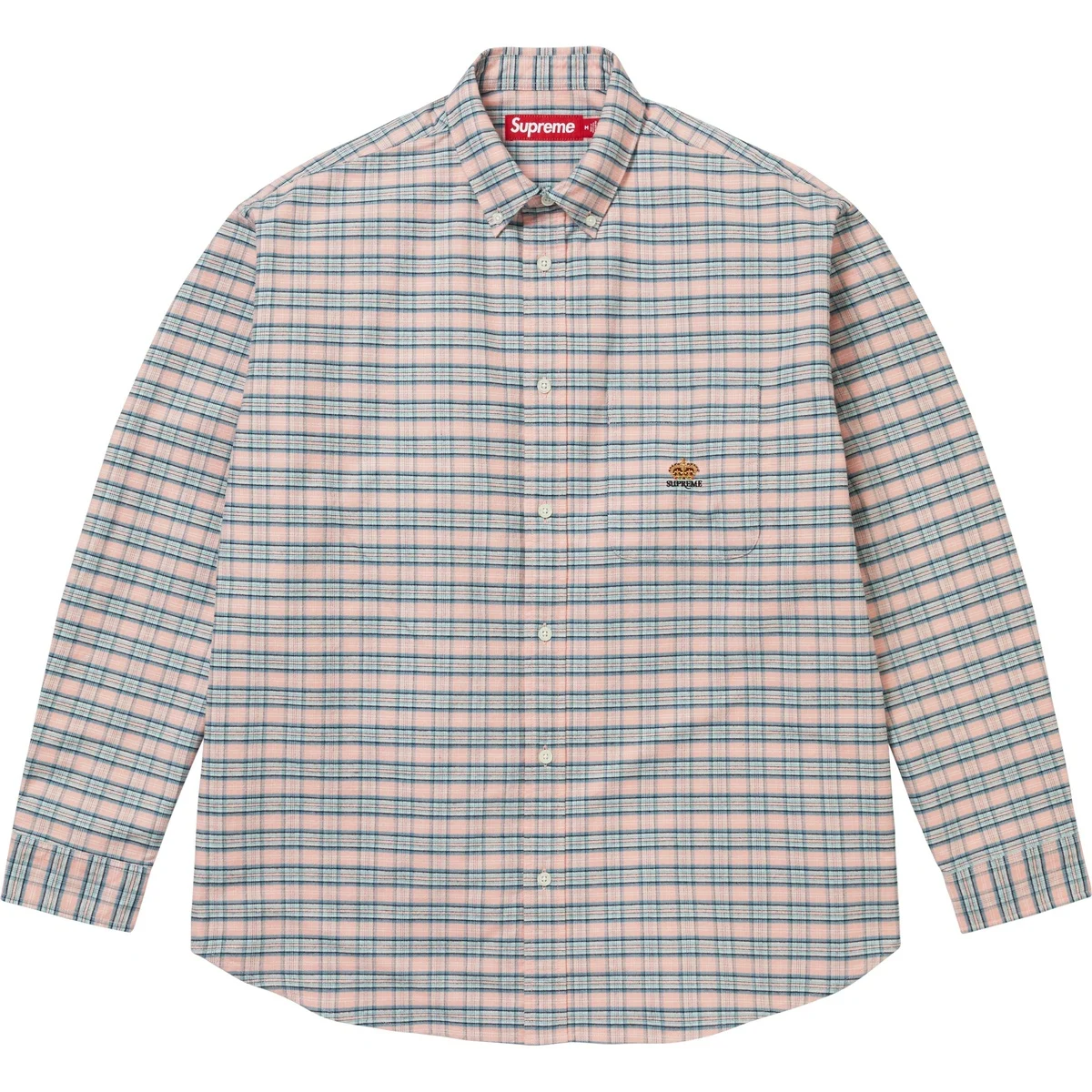 Рубашка Supreme FW25 WEEK17 Loose Fit Flannel Oxford Shirt (разноцветная)