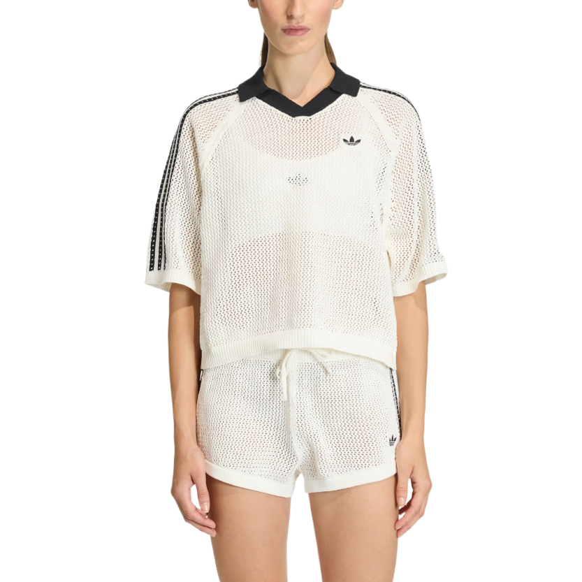 Женская футболка adidas originals Polo (белая)