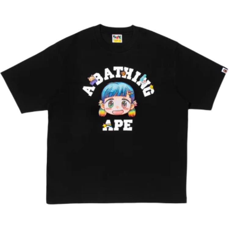 Мужская футболка A BATHING APE x Mr. (белая)