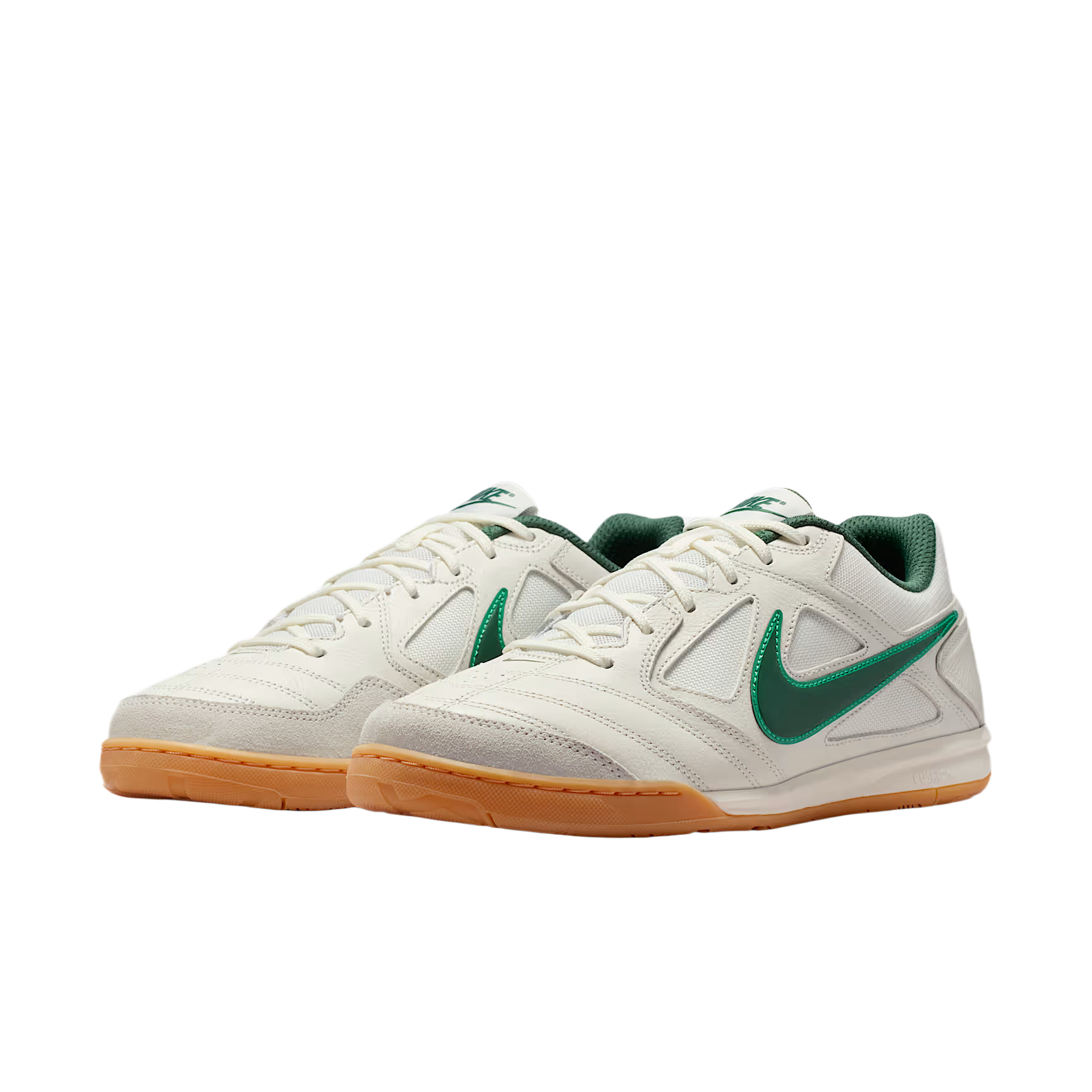 Мужские кроссовки Nike Gato (бело-зеленые) — фото 3