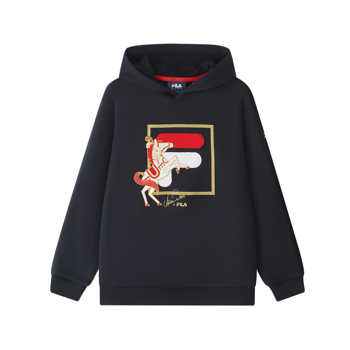 Мужские худи Fila FILA KIDS ORIGINALE CNY (темно-синий)