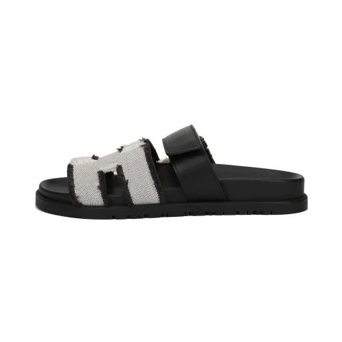 HERMES Chypre Slide Slippers Women's Black
