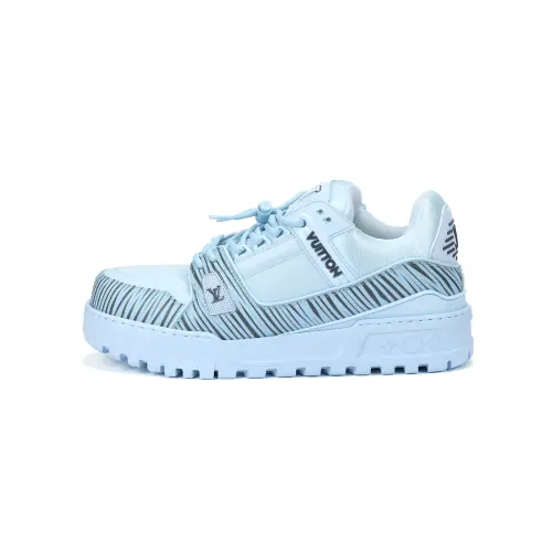 LOUIS VUITTON Trainer Maxi Little Jigglypuff Low top Skateboard Shoes Men's Blue