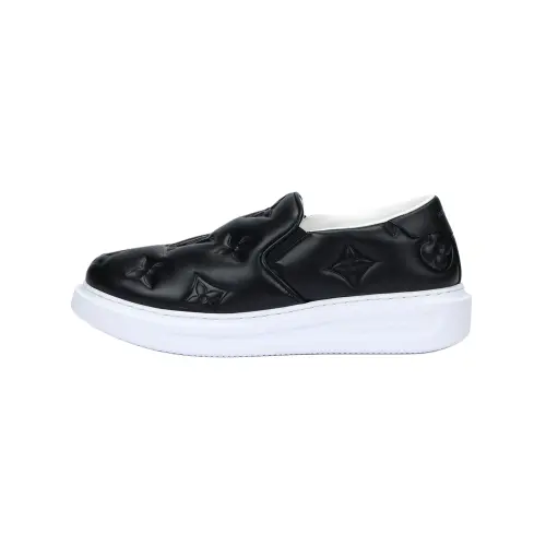 LOUIS VUITTON Beverly Hills Skateboard Shoes Men's Black