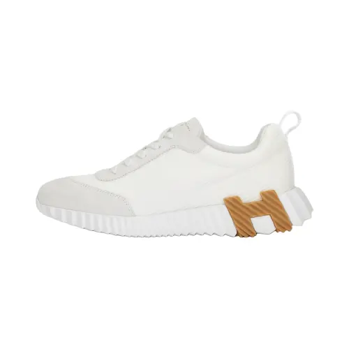 HERMES Bouncing Mesh Low top Casual Shoes Women's White