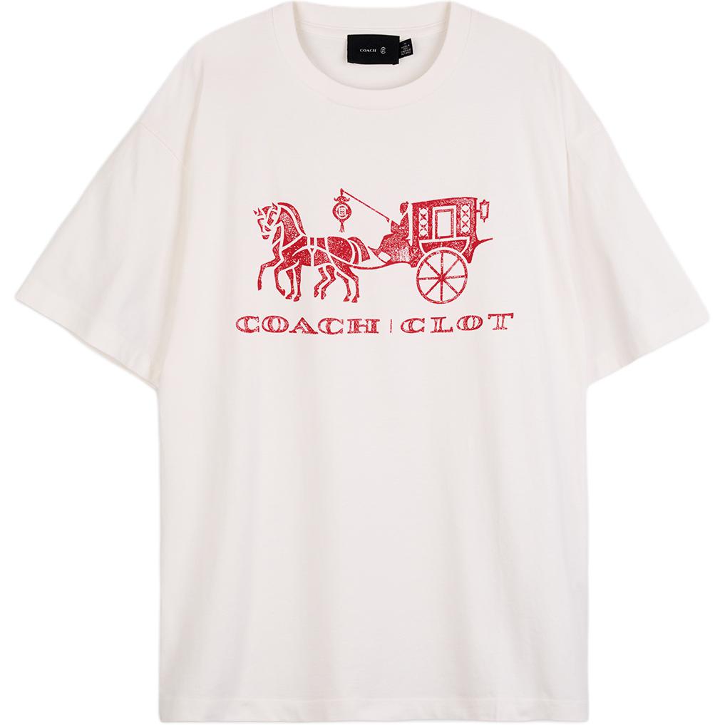Мужская футболка CLOT x COACH (белая)