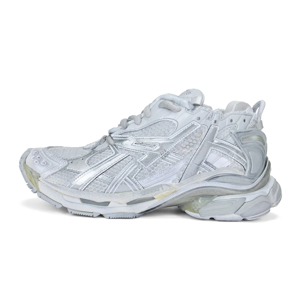 Balenciaga Runner Mesh, Textile Low top Chunky Sneakers Men's Gray