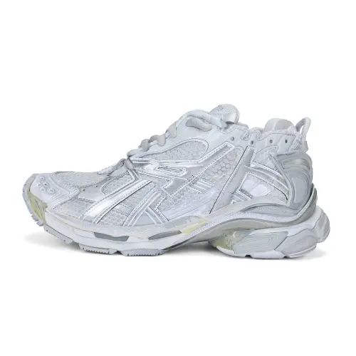 Balenciaga Runner Mesh, Textile Low top Chunky Sneakers Men's Gray