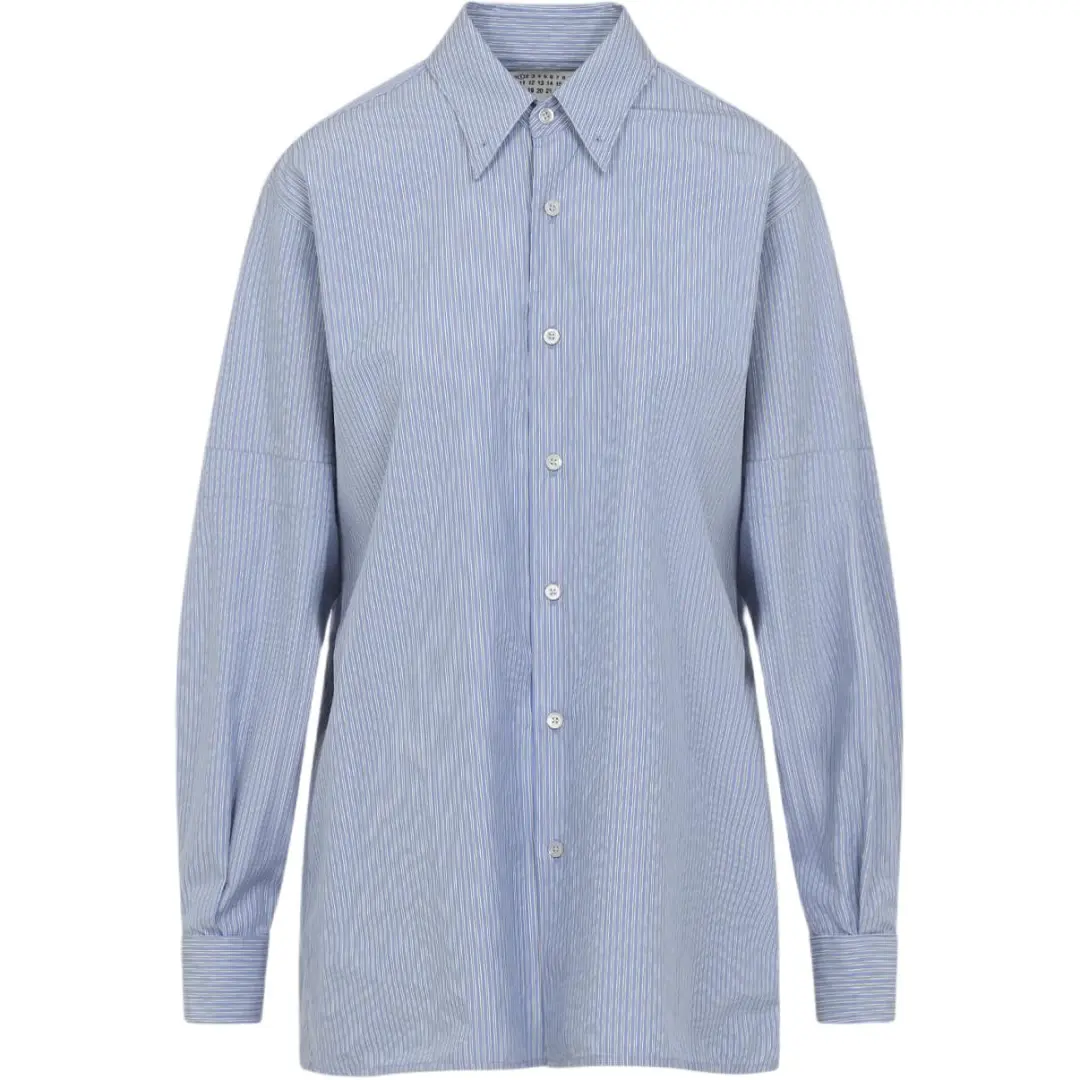 Maison Margiela Striped Straight Hem Shirt