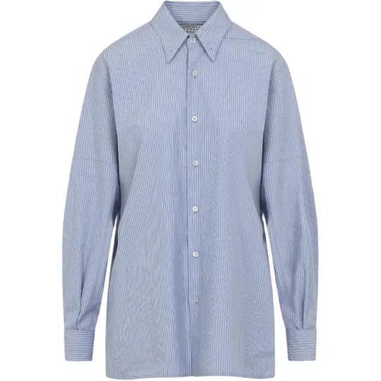 Maison Margiela Striped Straight Hem Shirt