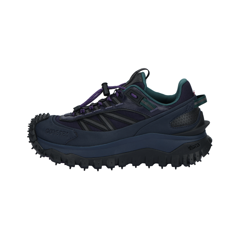 Женские кроссовки Moncler Trailgrip GTX (черно-синие)