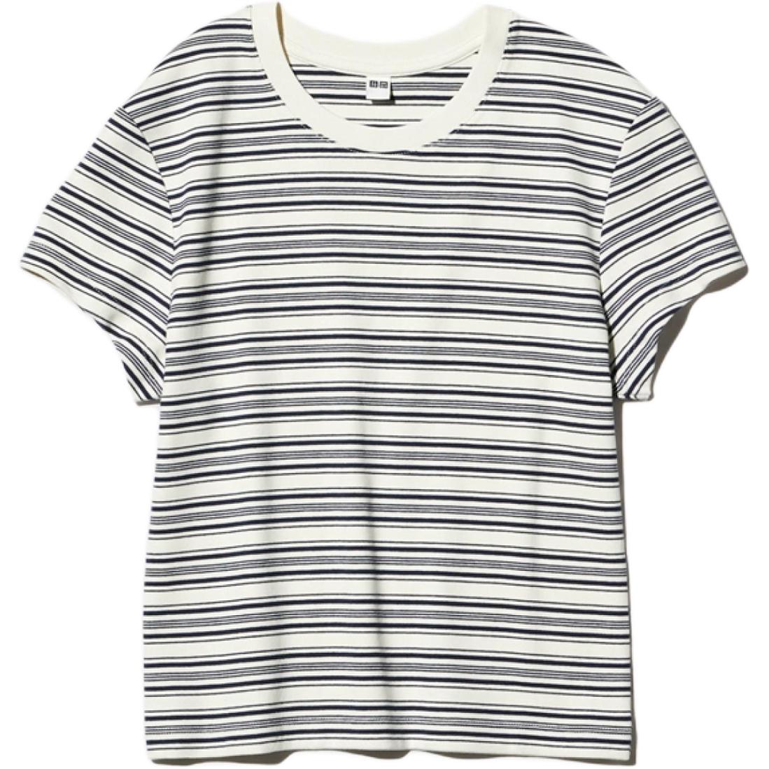 Женская футболка UNIQLO T (черно-белая)