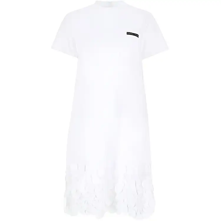 PRADA Short Sleeved Dress Women's White