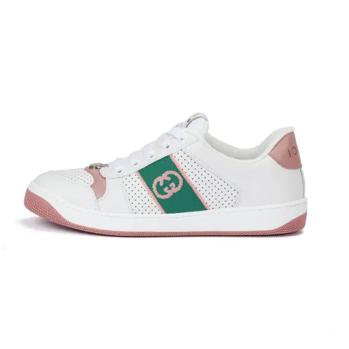 Gucci Wmns Screener 'White Light Pink Green' Women's