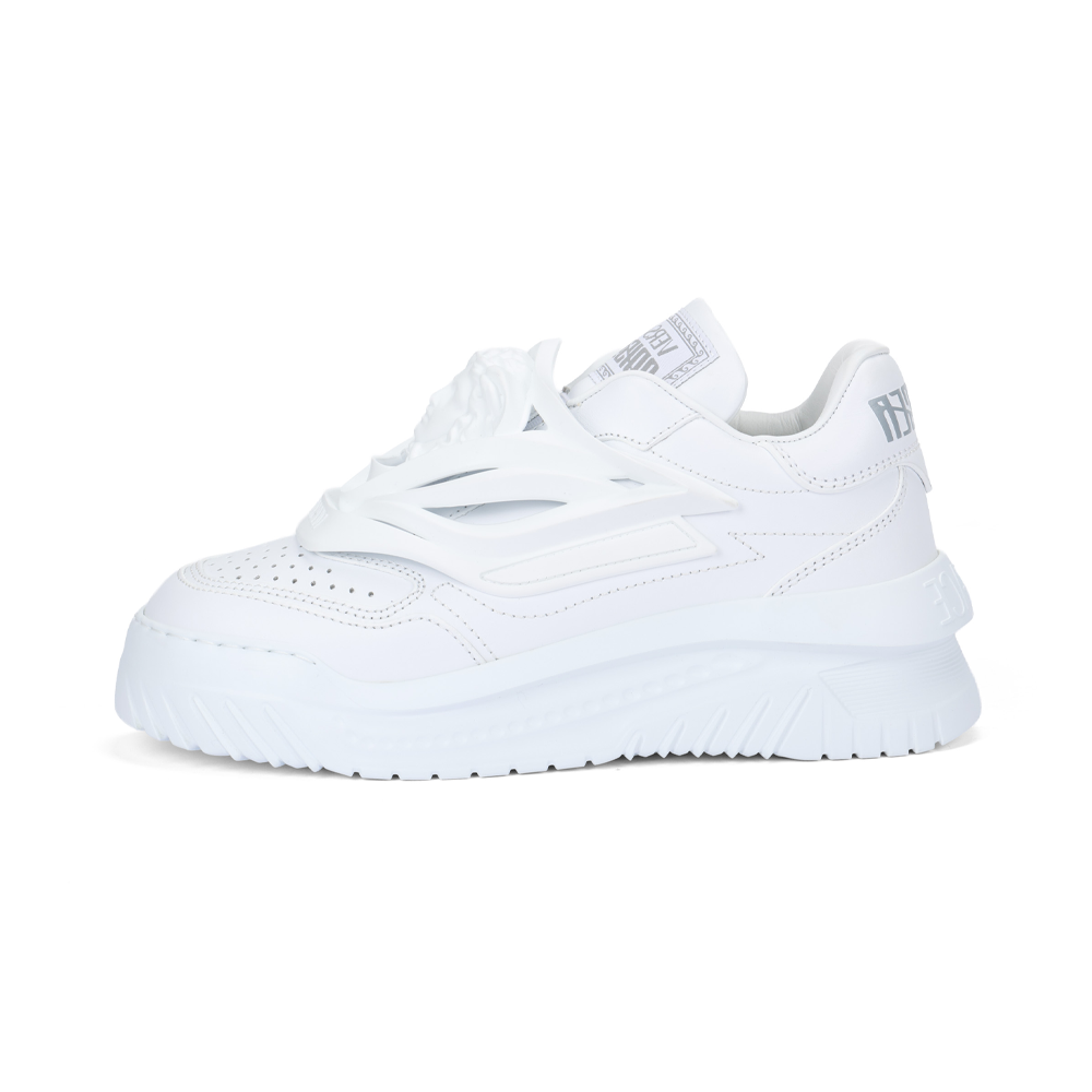VERSACE Odissea Caged Rubber Medusa White Women's