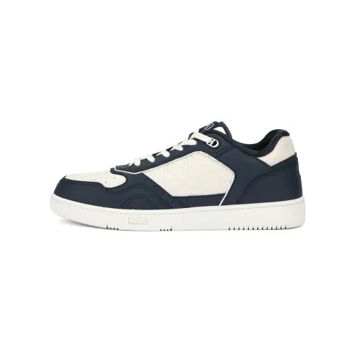 DIOR B27 Cow Leather Low top Skateboard Shoes Men's Blue