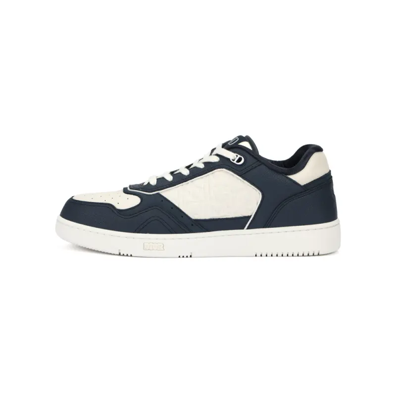 DIOR B27 Cow Leather Low top Skateboard Shoes Men's Blue