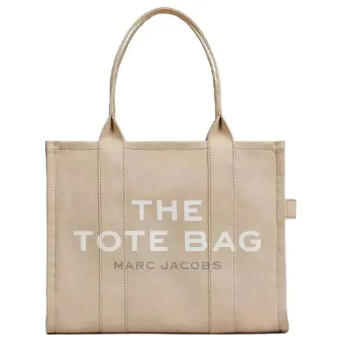 MARC JACOBS The Traveler Canvas Shopping Bag, Handbag, Shoulder Bag Women's Beige