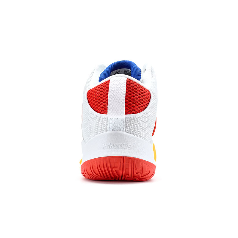 PEAK Slip Resistant, Abrasion Resistant, Breathable Mid top Basketball Shoes Men’s White Blue
