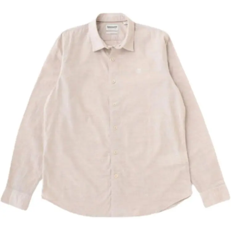 Timberland Shirts Men's Pink Lapel Moderate Straight Fit