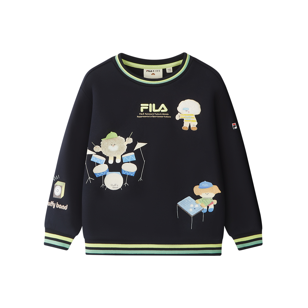Худи FILA KIDS CROSS OVER seungyoun kim LOGO (синее)