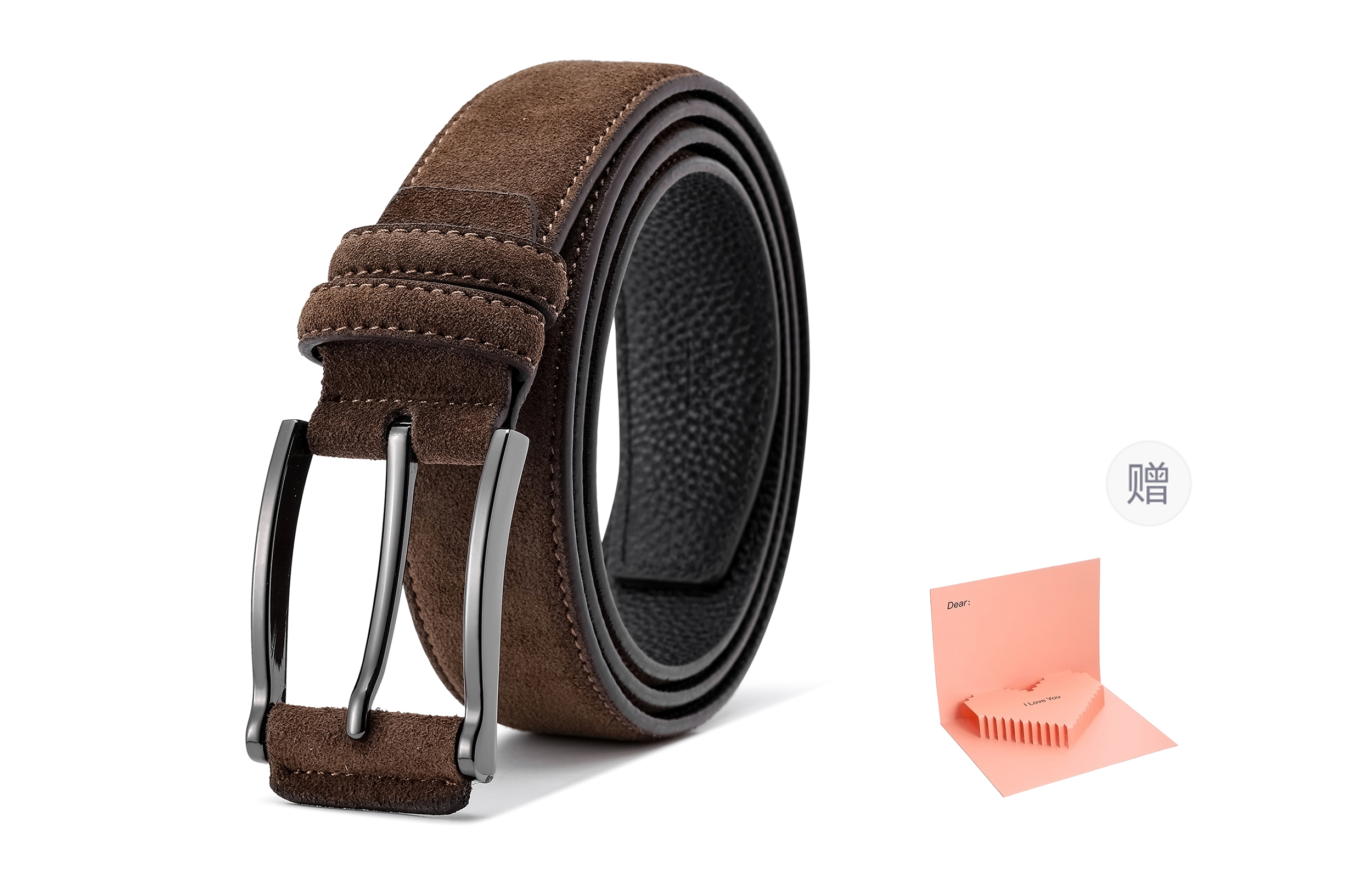 Ремень Jeep Leather Belt (металлик)
