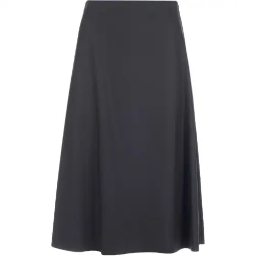 Balenciaga FW22 Casual Long Skirt Regular Fit Women's Black