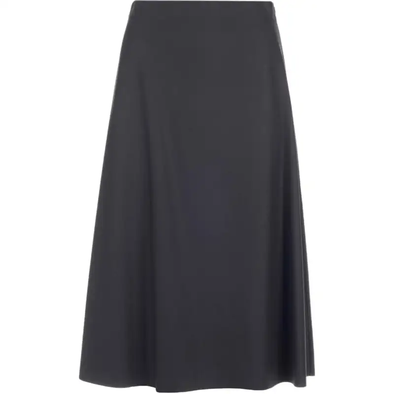 Balenciaga FW22 Casual Long Skirt Regular Fit Women's Black