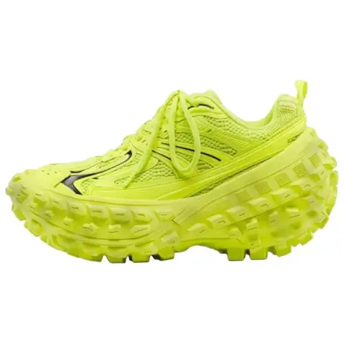 Balenciaga Bouncer Fabric Low top Sports Casual Shoes Women's Green