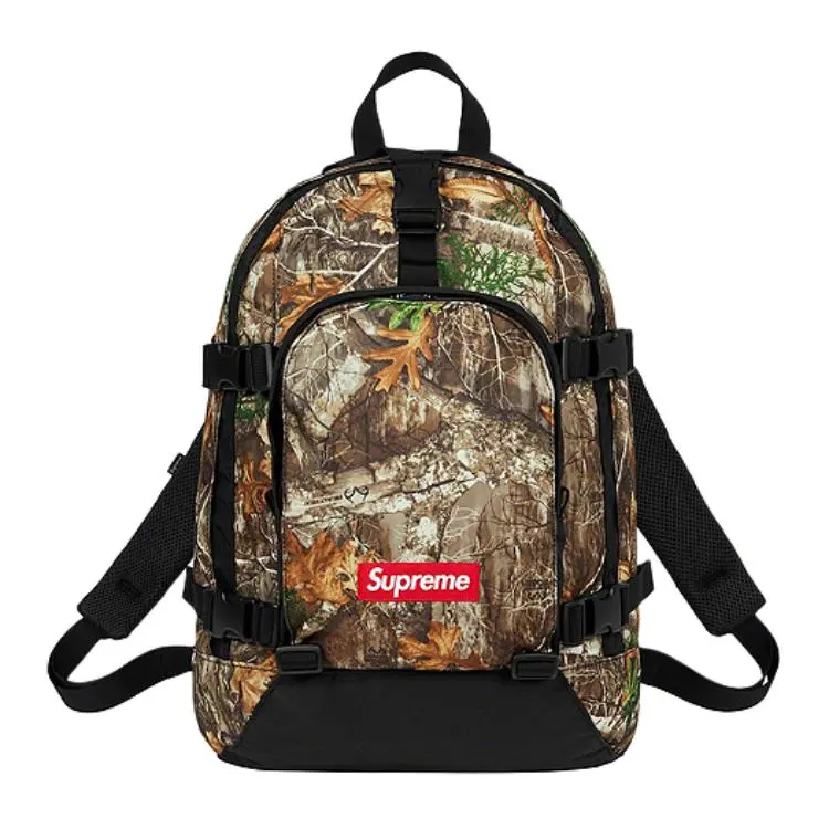 Supreme Nylon Fabric Travel Bag Backpack Backpacks Unisex Multicolor