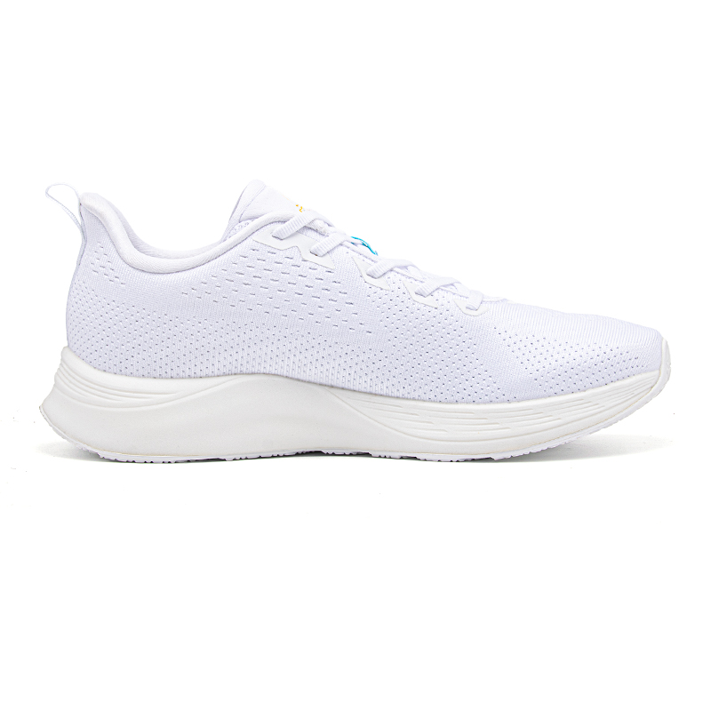 PEAK Comfortable And Breathable Cushioning, Wear Resistant Low top Running Shoes Men’s White Orange Yellow