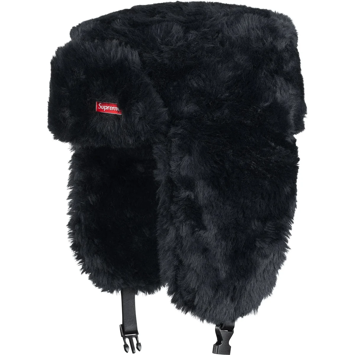 Шапка Supreme Supreme FW25 WEEK 17 Ushanka Hat (черно-белая)