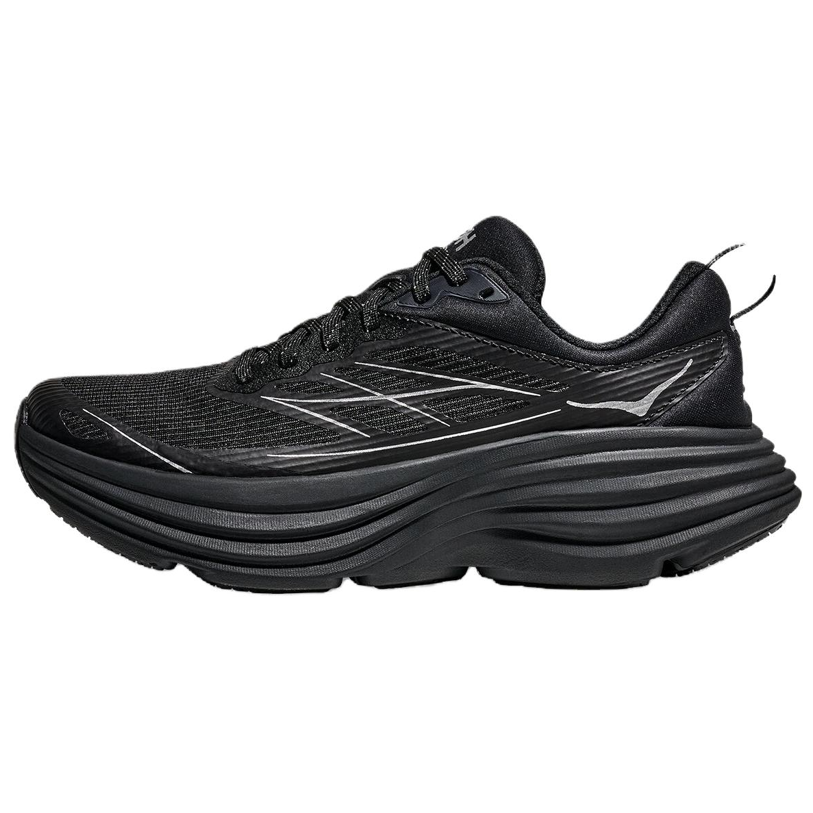 Кроссовки HOKA HOKA ONE ONE Bondi 8 TS CAGED (черно-серебряные)