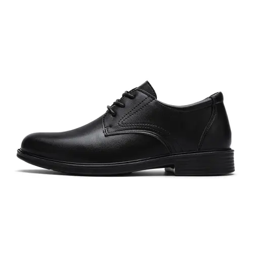 Warrior, fashion trend, classic British style, casual daily, business commuting, versatile, comfortable and lightweight, increased height, wear-resistant thick sole, formal leather shoes, men's style