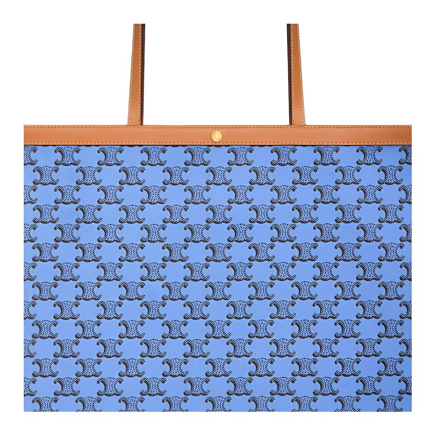 Женская сумка CELINE FLAT SHOPPER (сине-черный) — фото 5