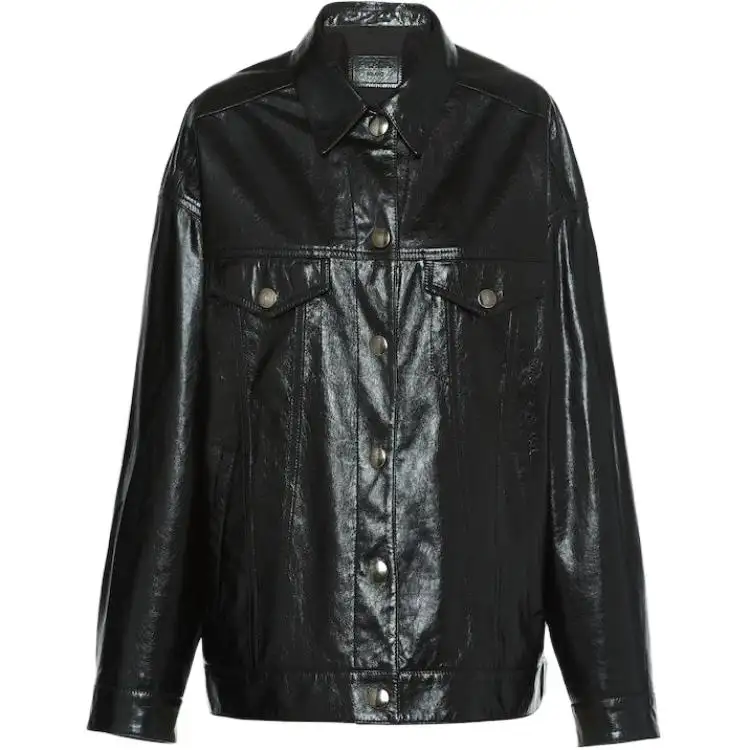PRADA Jackets Women's Black Lapel Moderate