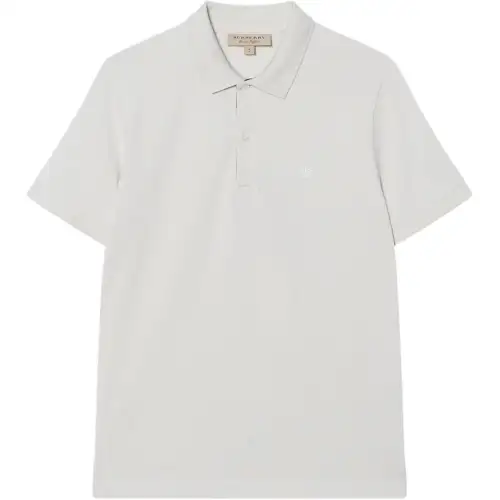 Burberry Polo Shirt Men's Light Gray