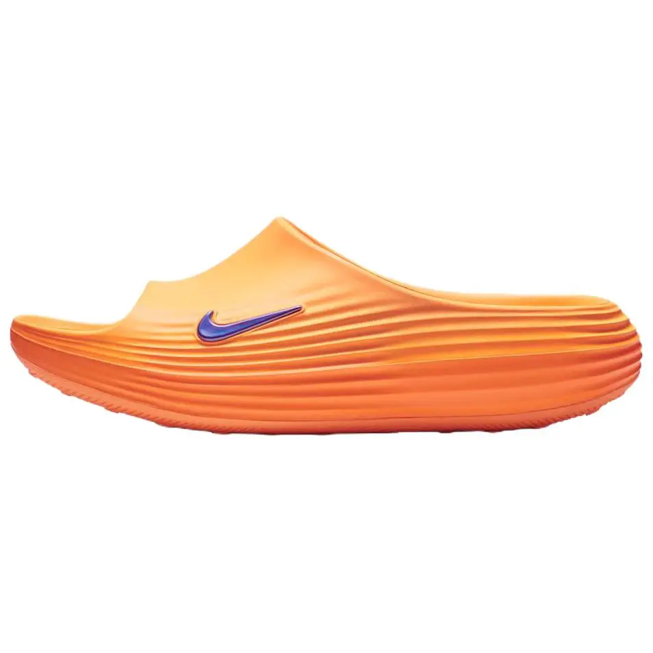 Nike ReactX Rejuven8 Rubber Slide Slippers Men's Laser Orange
