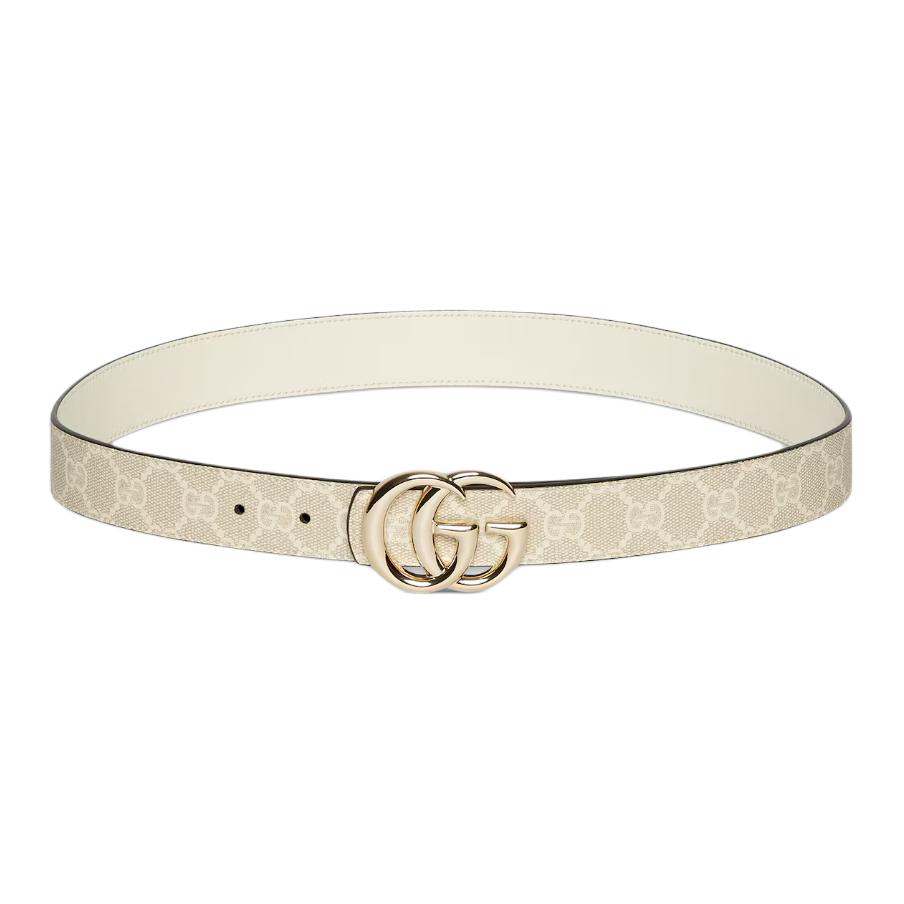 Женский ремень Gucci GG Marmont (белый)