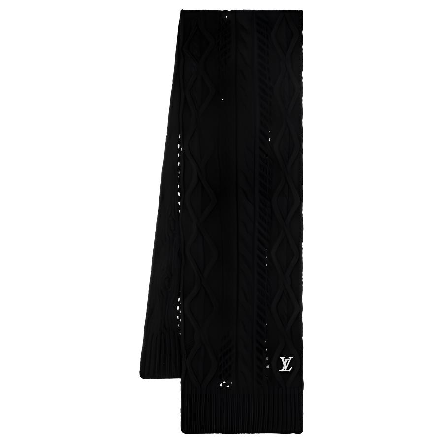 Женский шарф Louis Vuitton LOUIS VUITTON (черный)