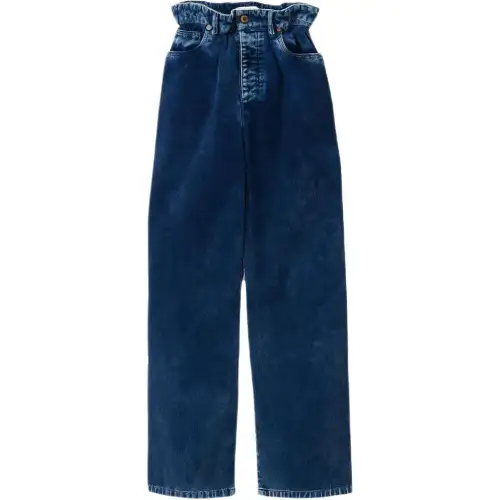 MIU MIU Jeans Women's Blue Moderate Straight Fit Pants