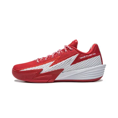 LiNing Wade Lightning 2 Cushioning Stable Support Package Comfortable Shock Absorption Anti-Slip Wear-Resistant Breathable Rebound Grip Low-top Basketball Shoes Men's Red and White