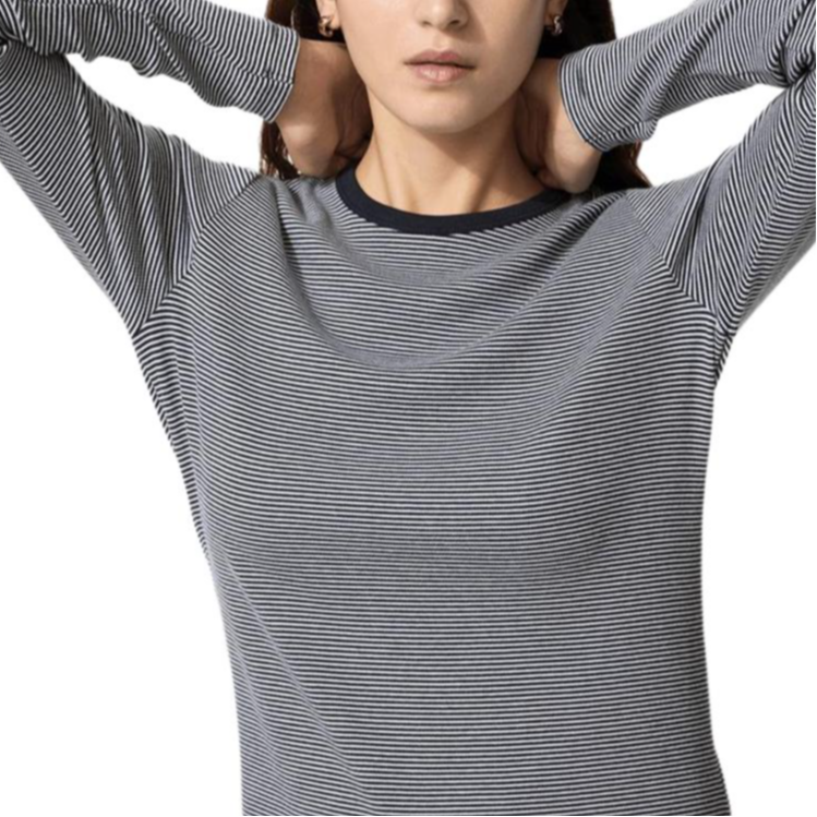 Женская футболка UNIQLO SS26 (в полоску)