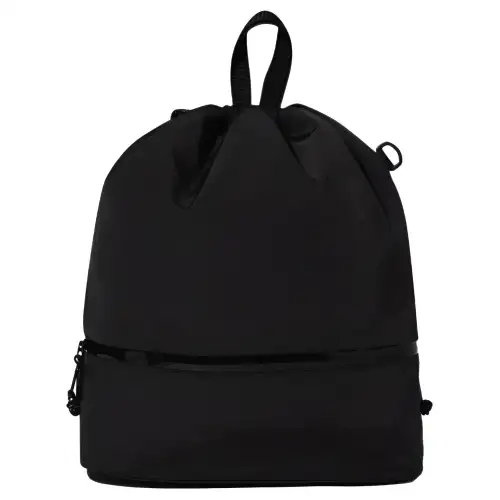 FILA Nylon Backpack Gym Bag Unisex Black