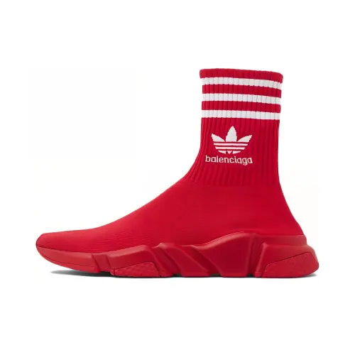 Balenciaga X Adidas Logo Embroidered Sock Sneakers Women's