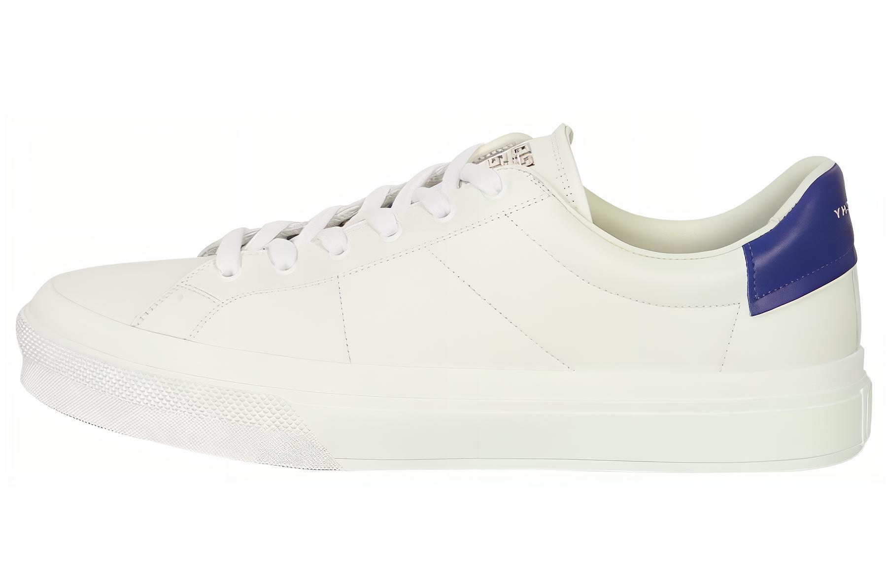 Givenchy City Court Leather Low top Stylish Skateboarding Shoes Men's White Blue