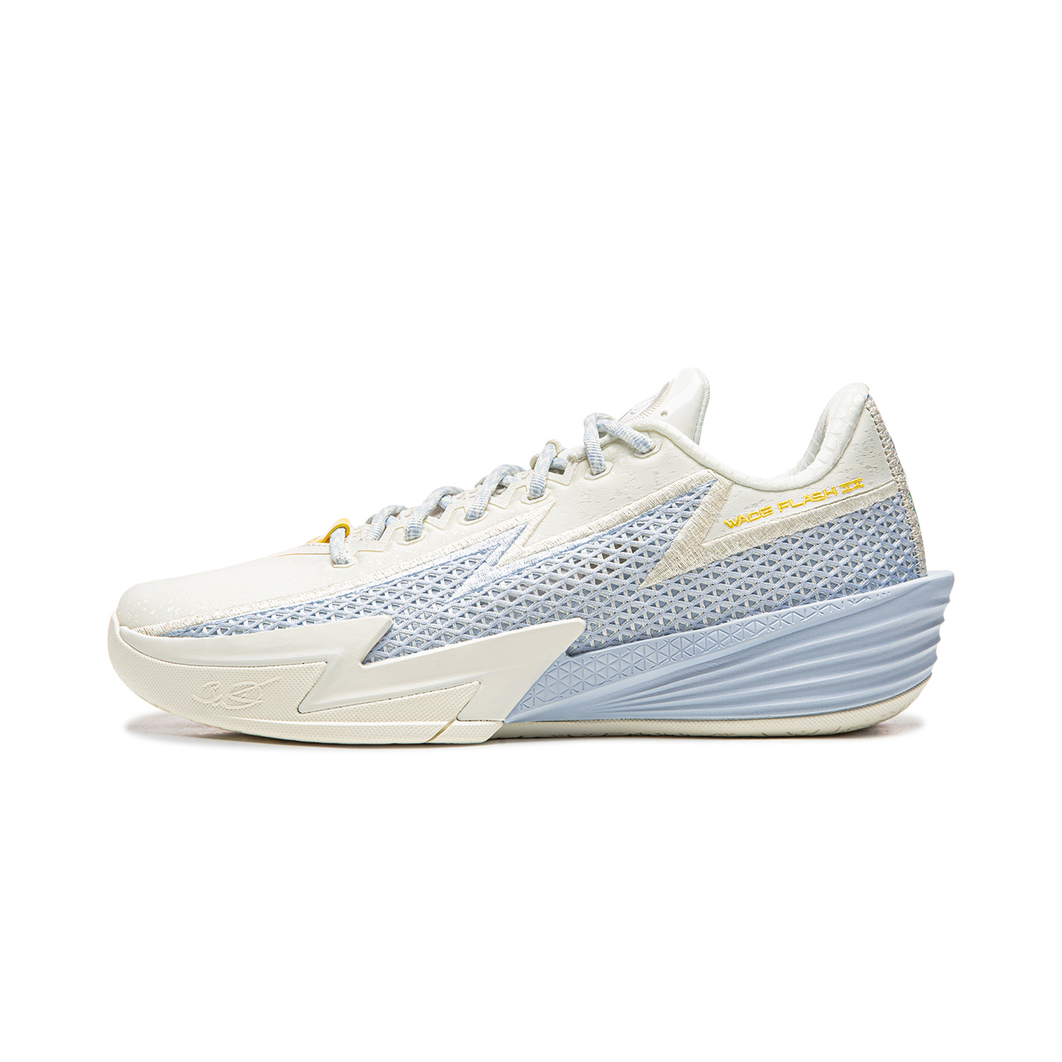 LiNing Li Ning Wade Lightning 2 Cushioning Stable Support Package Comfortable Shock Absorption Anti-Slip Wear-Resistant Breathable Rebound Grip Low-top Basketball Shoes Men's White Blue