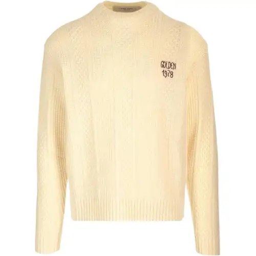 【Previous Season】logo-embroidered knitted wool jumper