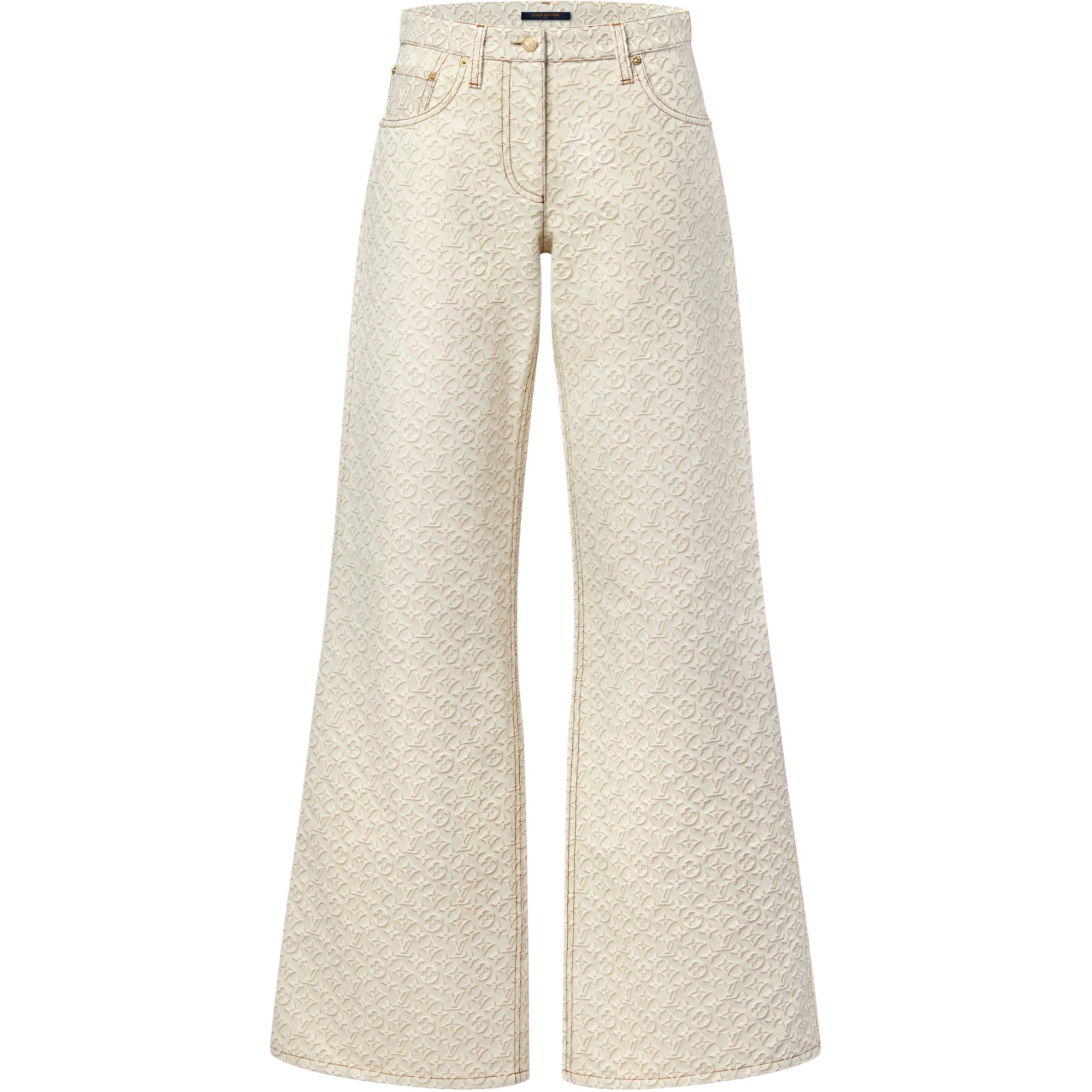 Женские штаны Louis Vuitton Monogram Jeans (голубые)