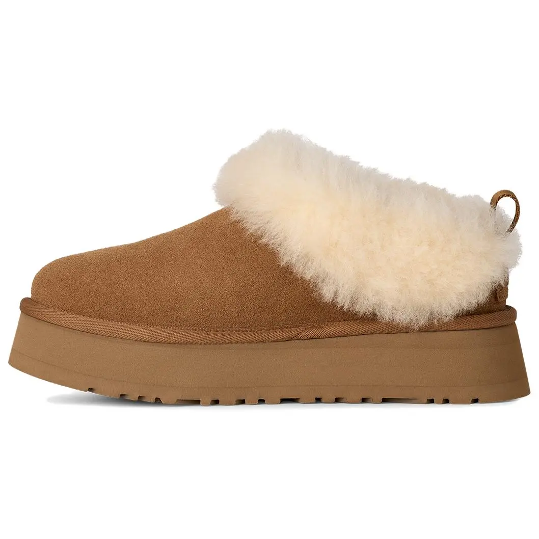 UGG Tazzelle Cow Split Leather Abrasion Resistant Ankle Length Snow Boots Women's Brown